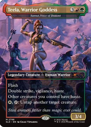 Teela, Warrior Goddess - Samut, Voice of Dissent (SLD-2788) [Secret Lair Drop Series] Foil