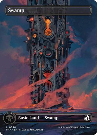 Swamp (Borderless) (FRA-390) [Reality Fracture] Foil