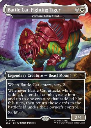 Battle Cat, Fighting Tiger - Fortune, Loyal Steed (SLD-2790) [Secret Lair Drop Series] Foil