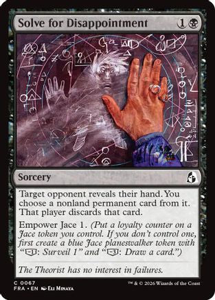 Solve for Disappointment (FRA-067) [Reality Fracture] Foil