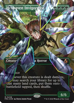 Hexhaven Invigorator (Borderless) (Facet Foil) (FRA-458) [Reality Fracture] Foil
