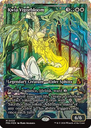 Kwia Vigorbloom (Showcase) (Fracture Foil) (FRA-420) [Reality Fracture] Foil