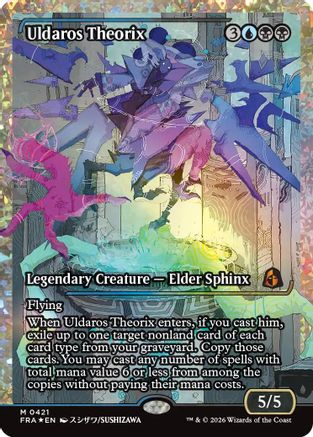 Uldaros Theorix (Showcase) (Fracture Foil) (FRA-421) [Reality Fracture] Foil