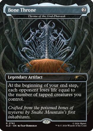 Bone Throne - Throne of the God-Pharaoh (SLD-2792) [Secret Lair Drop Series]