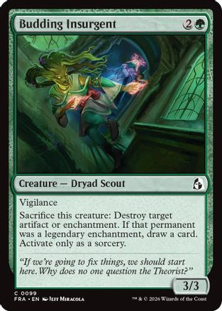 Budding Insurgent (FRA-099) [Reality Fracture] Foil
