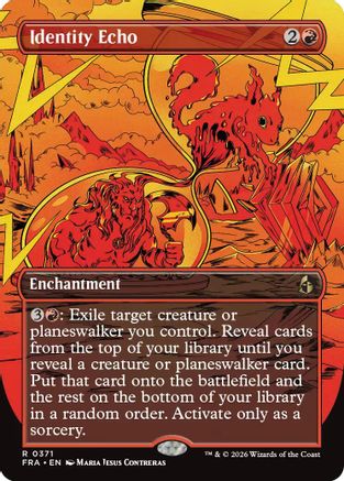 Identity Echo (Borderless) (FRA-371) [Reality Fracture] Foil