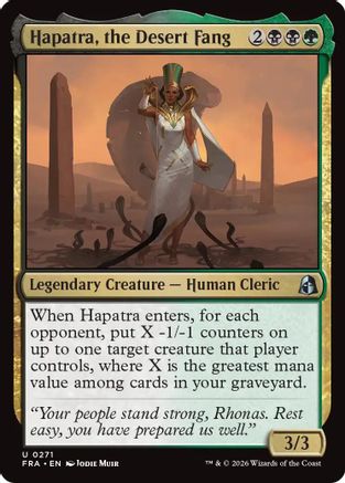 Hapatra, the Desert Fang (FRA-271) [Reality Fracture]