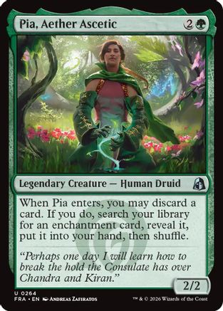 Pia, Aether Ascetic (FRA-264) [Reality Fracture] Foil