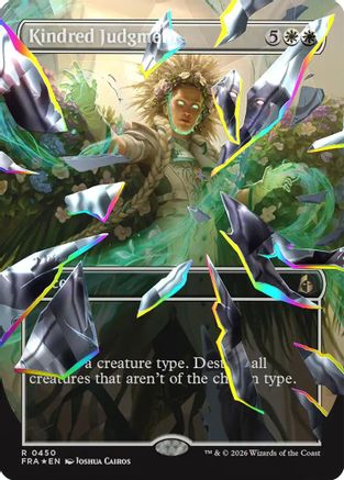 Kindred Judgment (Borderless) (Facet Foil) (FRA-450) [Reality Fracture] Foil