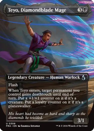 Teyo, Diamondblade Mage (Borderless) (FRA-306) [Reality Fracture]