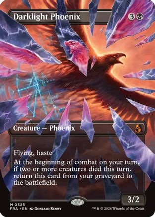 Darklight Phoenix (Borderless) (FRA-325) [Reality Fracture]