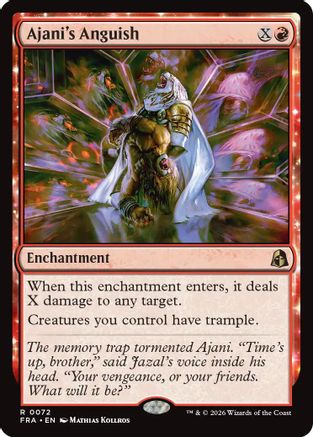 Ajani's Anguish (FRA-072) [Reality Fracture] Foil