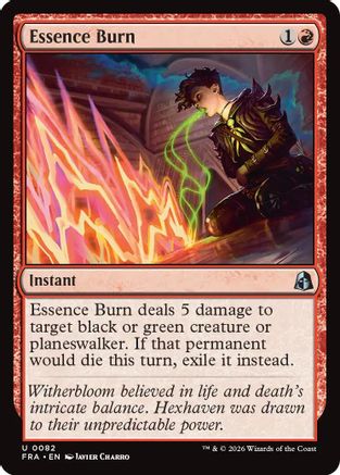 Essence Burn (FRA-082) [Reality Fracture] Foil