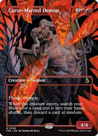 Curse-Marred Demon (Borderless) (FRA-328) [Reality Fracture] Foil
