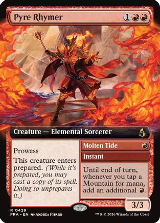 Pyre Rhymer (Extended Art) (FRA-429) [Reality Fracture] Foil