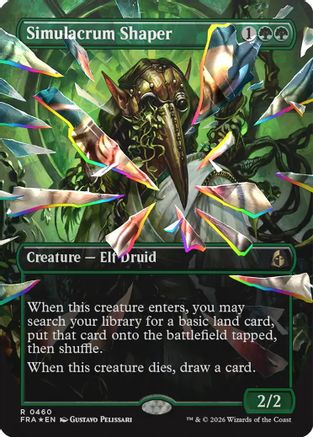 Simulacrum Shaper (Borderless) (Facet Foil) (FRA-460) [Reality Fracture] Foil