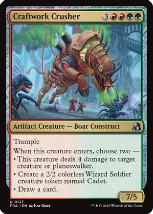Craftwork Crusher (FRA-127) [Reality Fracture] Foil