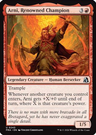 Arni, Renowned Champion (FRA-243) [Reality Fracture]