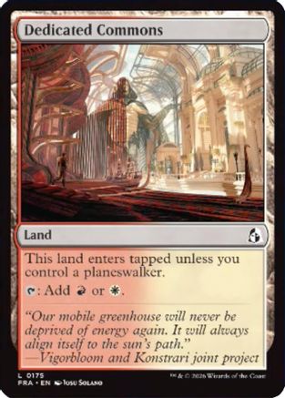 Dedicated Commons (FRA-175) [Reality Fracture] Foil