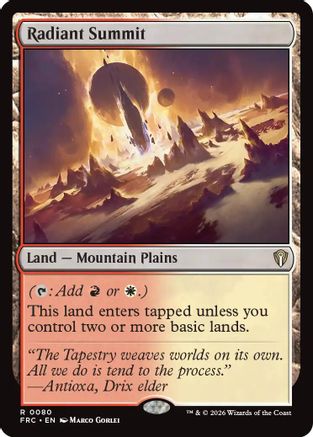Radiant Summit (080) [Commander: Reality Fracture]