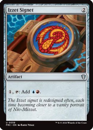Izzet Signet (058) [Commander: Reality Fracture]