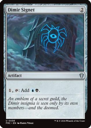 Dimir Signet (056) [Commander: Reality Fracture]