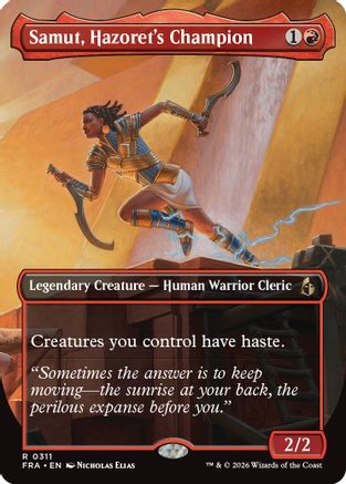 Samut, Hazorer's Champion (Borderless) (FRA-311) [Reality Fracture]
