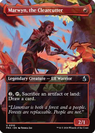 Marwyn, the Clearcutter (Borderless) (FRA-310) [Reality Fracture] Foil