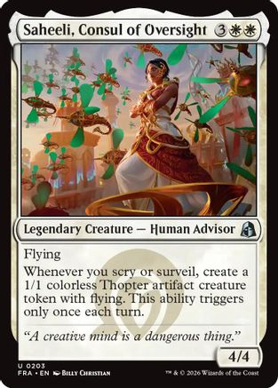 Saheeli, Consul of Oversight (FRA-203) [Reality Fracture] Foil