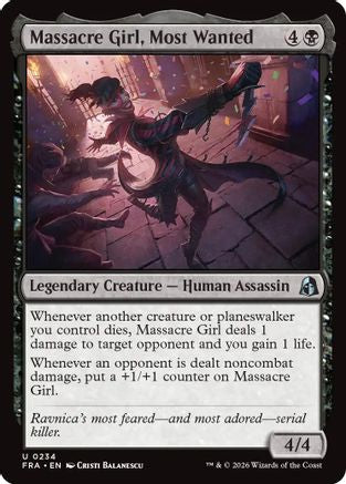 Massacre Girl, Most Wanted (FRA-234) [Reality Fracture] Foil