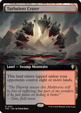 Turbulent Crater (Extended Art) (101) [Commander: Reality Fracture]