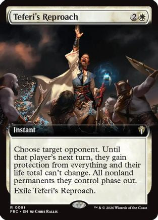 Teferi's Reproach (Extended Art) (091) [Commander: Reality Fracture]