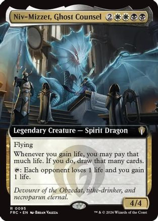 Niv-Mizzet, Ghost Counsel (Extended Art) (095) [Commander: Reality Fracture]