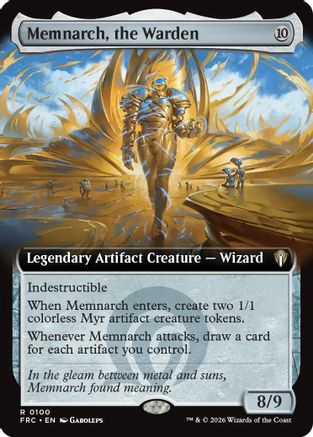 Memnarch, the Warden (Extended Art) (100) [Commander: Reality Fracture]