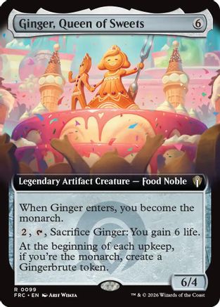 Ginger, Queen of Sweets (Extended Art) (099) [Commander: Reality Fracture]