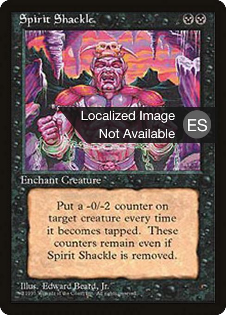 Spirit Shackle (4BB-163) [Fourth Edition Foreign Black Border]