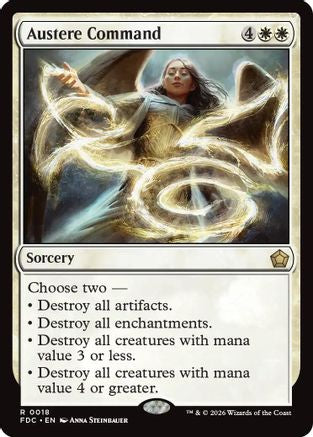 Austere Command (FDC-018) [Commander: Foundations]
