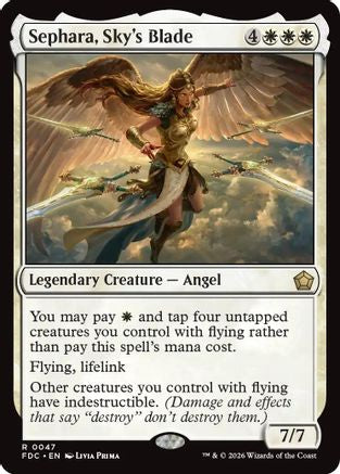 Sephara, Sky's Blade (FDC-047) [Commander: Foundations]