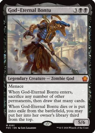 God-Eternal Bontu (FDC-101) [Commander: Foundations]