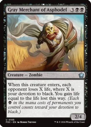 Gray Merchant of Asphodel (FDC-105) [Commander: Foundations]