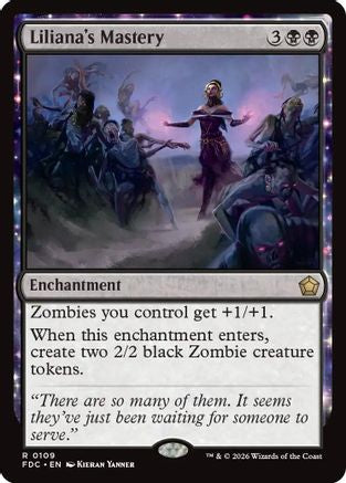 Liliana's Mastery (FDC-109) [Commander: Foundations]