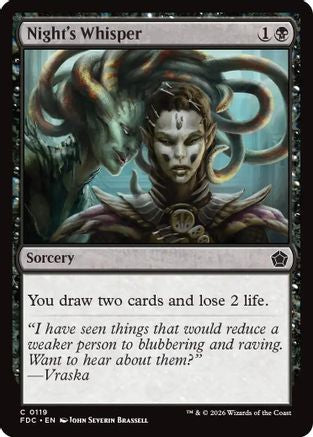 Night's Whisper (FDC-119) [Commander: Foundations]