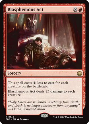 Blasphemous Act (FDC-140) [Commander: Foundations]