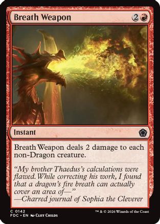 Breath Weapon (FDC-142) [Commander: Foundations]