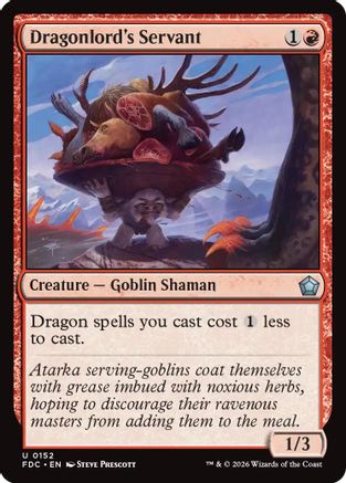 Dragonlord's Servant (FDC-152) [Commander: Foundations]