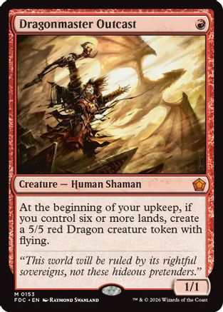 Dragonmaster Outcast (FDC-153) [Commander: Foundations]