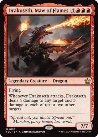 Drakuseth, Maw of Flames (FDC-155) [Commander: Foundations]