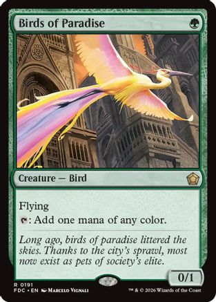 Birds of Paradise (FDC-191) [Commander: Foundations]