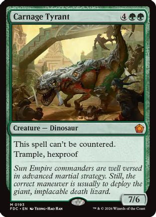 Carnage Tyrant (FDC-193) [Commander: Foundations]