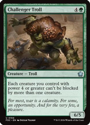 Challenger Troll (FDC-194) [Commander: Foundations]